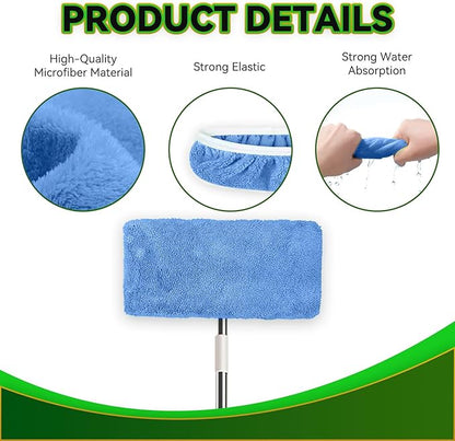 6 Pack Reusable Microfiber Mop Pads Compatible