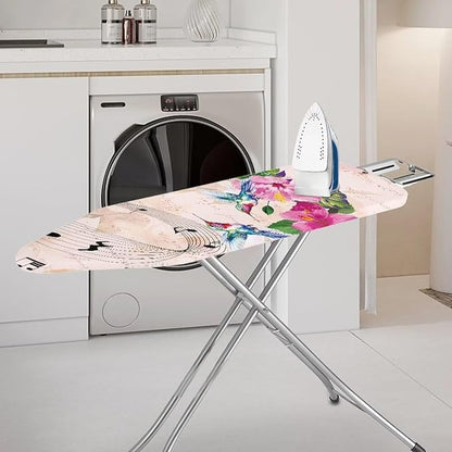 GLENLCWE Blue Hummingbird Hibiscus Music Note Ironing Board Cover Full Size