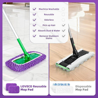 Reusable Mop Pads Compatible