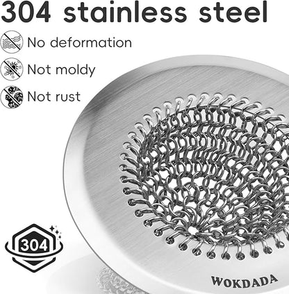 Revolutionary Kitchen Sink Drain Strainer/Patented Reversible Chain Mesh