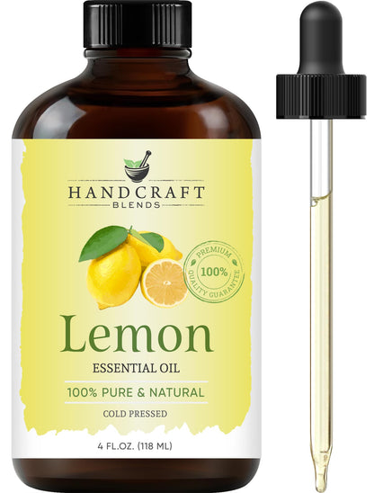 Handcraft Blends Lavender Essential Oil – Huge 4 Fl Oz – 100% Pure and Natural – Premium Grade Essential Oil for Diffuser and Aromatherapy, Skin, Massage, Candle and Soap Making Fragrance