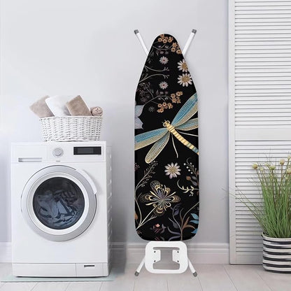 Boho Dragonfly Iron Board Pad, Elastic Edge Ironing Board Cover, Full Size