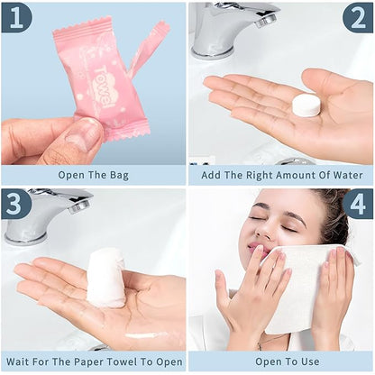 Classycoo Compressed Towel 100 PCS Tablets