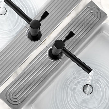 16 Inch Stone Faucet Mat for Kitchen Sink, Kitchen Sink Splash Guard-Water