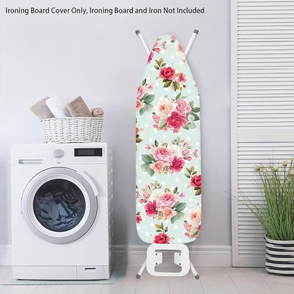 Flower Print Cover for Ironing Board 15x54 Inch Standard Size Flower Print Iron