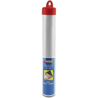 Master Magnetics Flexible Magnet Sheet with Adhesive - 12" Wide, 24" Long, 08504