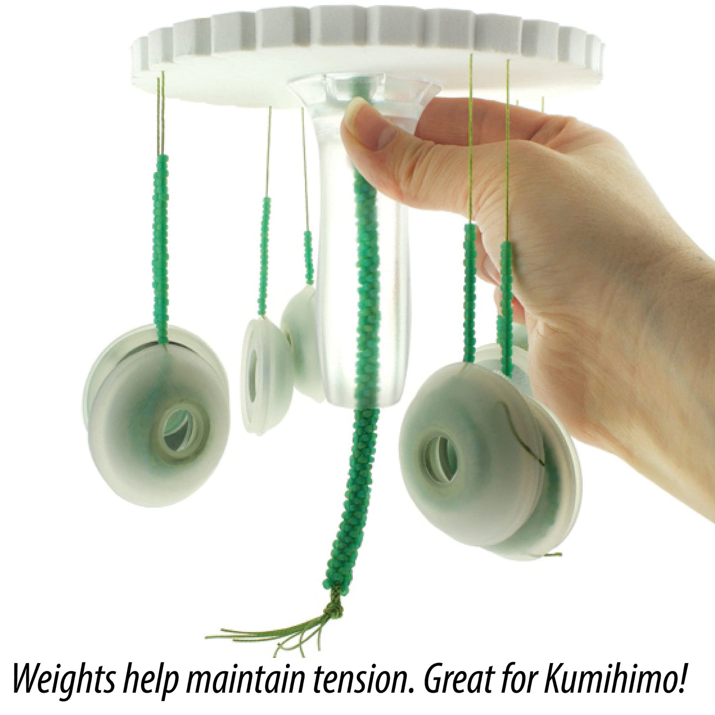 The Beadsmith Bob-EEZ Cord Management – No-Tangle Thread Bobbins with 24 Gram Weights – 1-7/8”, Bag of 25 Pieces – Storage Organization – Jewelry Tools for Kumihimo Braiding and Macrame Designs