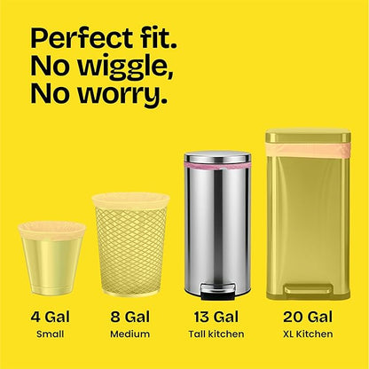 Glad Tall Kitchen Trash Bags 13 Gallon, MaxStrength Cherry Blossom Garbage Bags