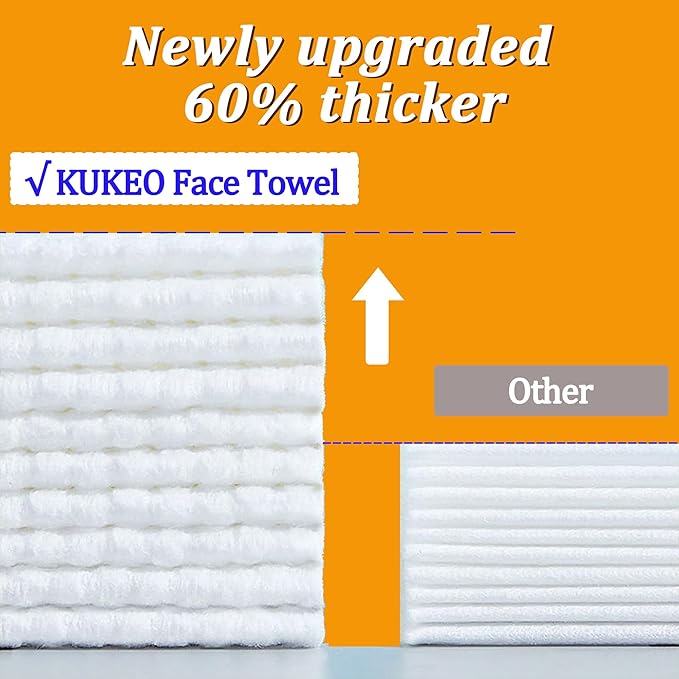 6 Pack Face Towels Disposable, Face Clean Towels, Face Towelettes Disposable
