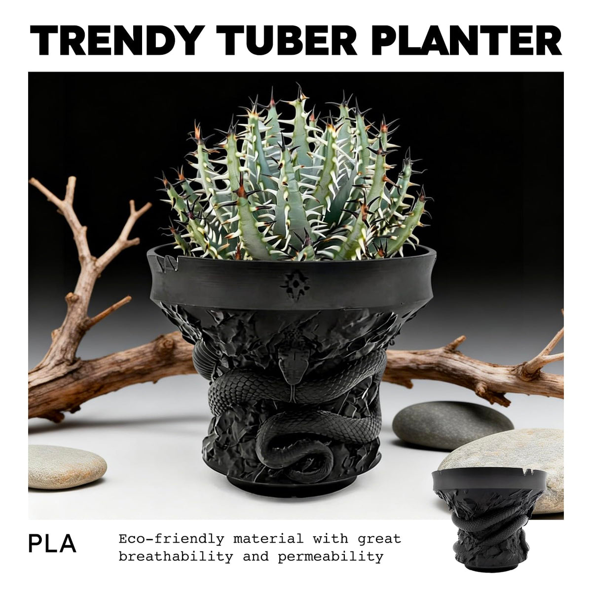 Dak Haan Succulent Pot with Drainage – Indoor Plant Pots, Artistic Design Flower Pots,Personalized Custom Mothers Day Plant Pot, ShallowSucculents Pots Bowls for Home, Office, Weddings & Party Décor