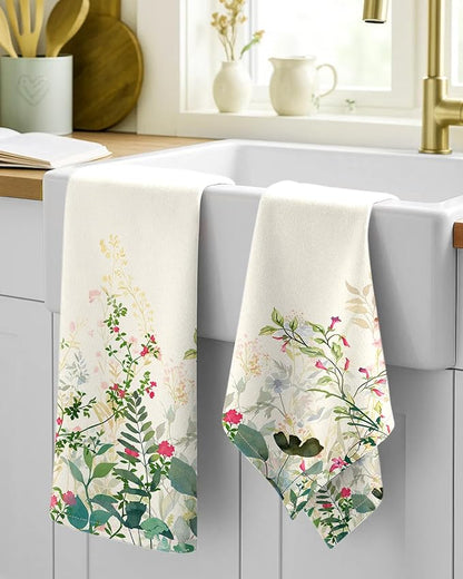 Flour Sack Kitchen Towels Set of 2-18x26 Cotton Dish Towels