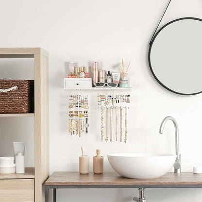 VINAEMO Jewelry Organizer Hanging Wall Mounted Jewelry Holder