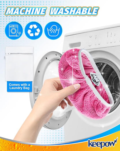 Keepow 8 Pack Reusable Mop Pads Compatible