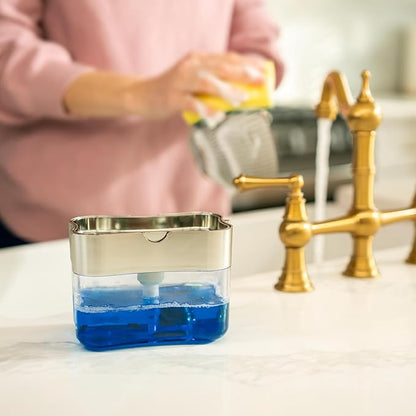 S&T INC. Dish Soap Dispenser and Sponge Holder