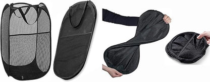 Pop Up Laundry Hampers, Collapsible Mesh Laundry Baskets