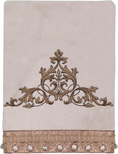 Avanti Linens - Bath Towel, Soft & Absorbent Cotton Towel, Embroidered Bathroom