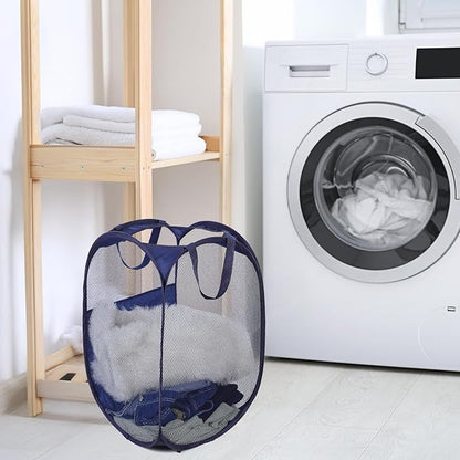6Pcs Pop up Hampers for Laundry Foldable Mesh Laundry Hamper Baskets