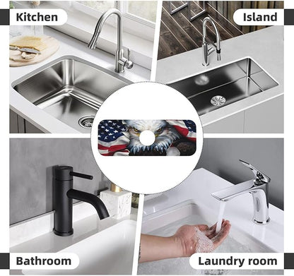 American Eagle Flag Kitchen sink faucet pad, strong water absorption, anti slip