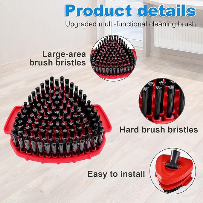 2 Pack Upgrade Scrub Brush Replace Heads Compatible