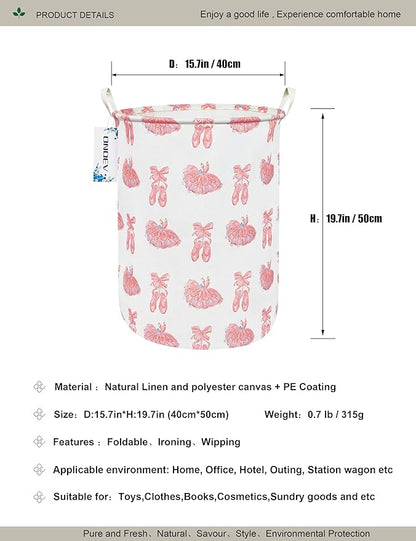 Round waterproof laundry basket, foldable storage basket, laundry Hampers