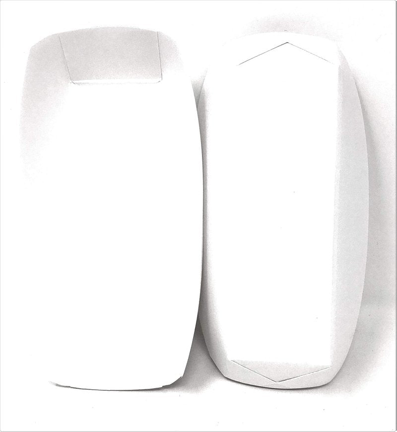 Mr Miracle 7 Inch Paper Hot Dog Tray in White. Pack of 250. Disposable, Recyclable and Fully Biodegradable. Made in USA