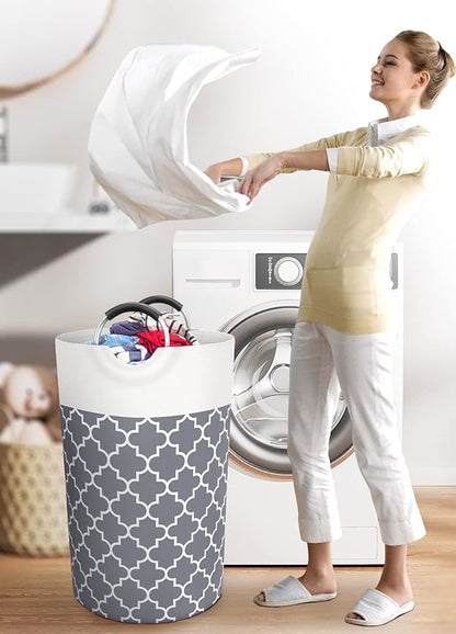 Large Laundry Basket Laundry Hamper Bag Washing Bin Clothes Bag Collapsible Tall