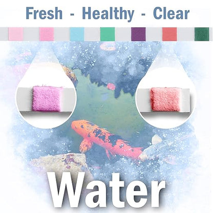 7-in-1 Pond Test Strips – Accurate Pond Water Test Kit for pH, Nitrate, Nitrite, Carbonate, Hardness, Total & Free Chlorine – Easy-to-Use Accessories for All Garden Ponds – 50 Strips