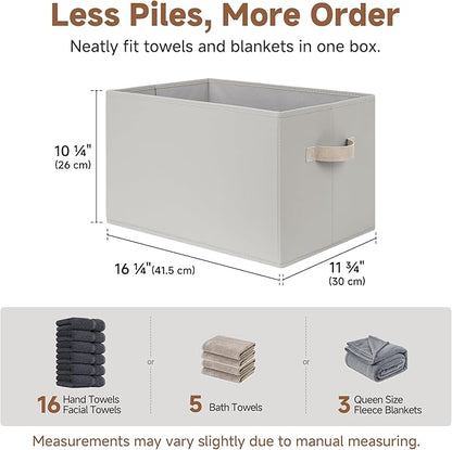 StorageWorks Storage Baskets for Shelves, Fabric Storage Bins, Closet