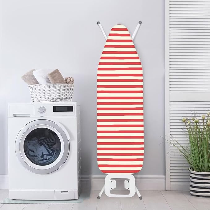 Red Stripe Ironing Board Cover Table Top Home Decoration, Iron Board Cushion