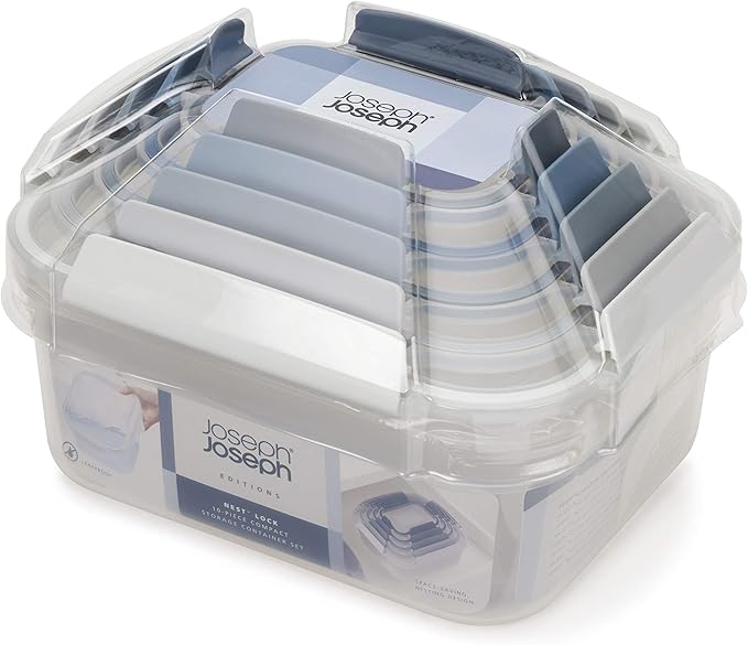 Joseph Joseph Nest Lock Plastic BPA Free Food Storage Container Set