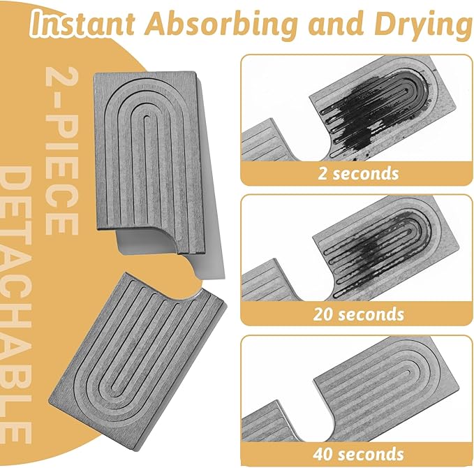 Stone Faucet Mat For Kitchen Sink, Super Absorbent, Sink Stone Quick Dry Around