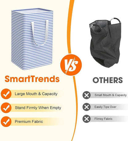 3 Pack Large Laundry Basket, Waterproof & Freestanding Laundry Hamper,