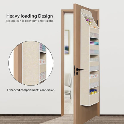 Univivi 6-Shelf Over Door Hanging Organizer Fabric Baby Door Storage
