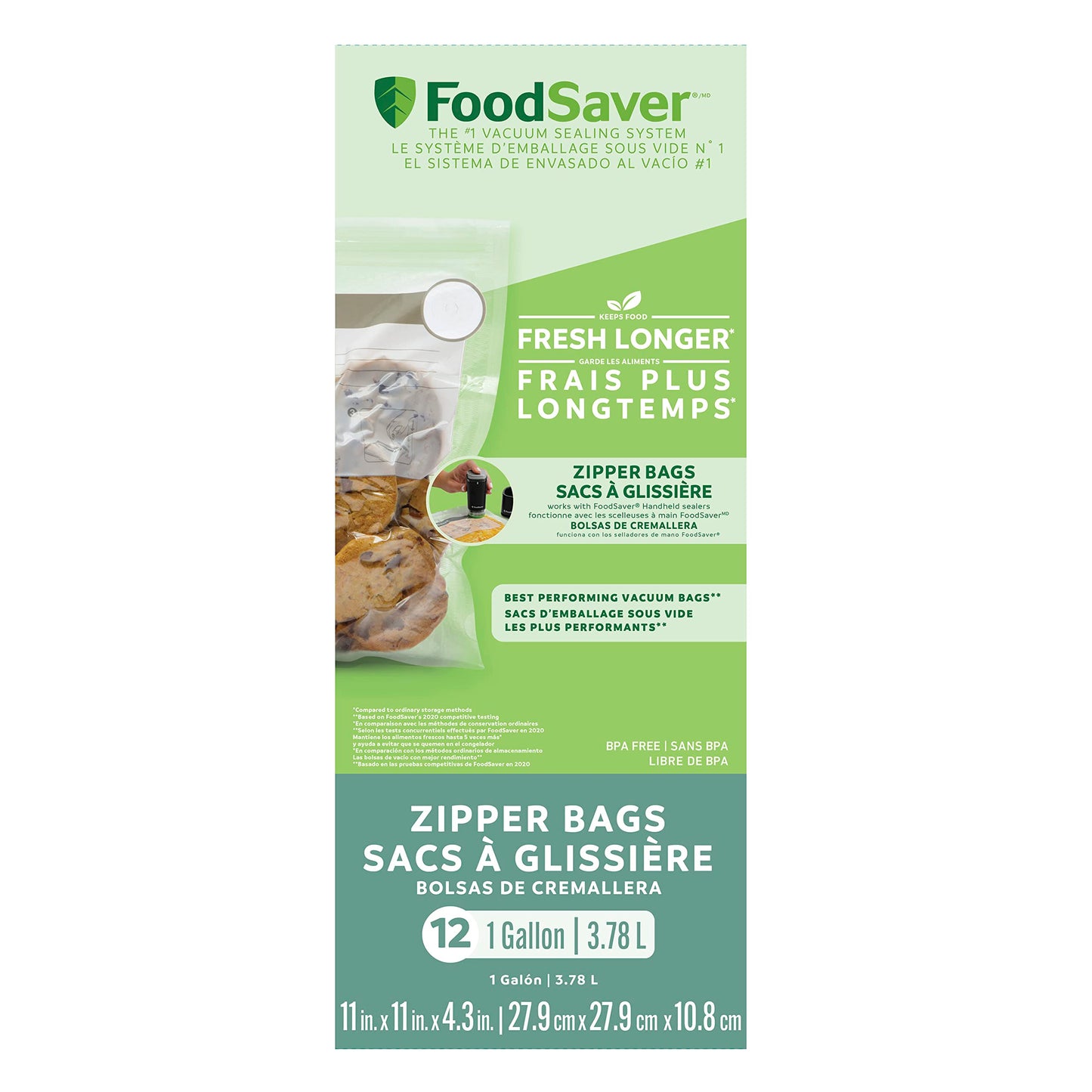 FoodSaver® Reusable Gallon Vacuum Zipper Bags