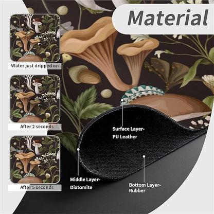 Kitchen Sink Splash Guard，Bobo mushrooms Faucet Mat Sink Gadgets-Super