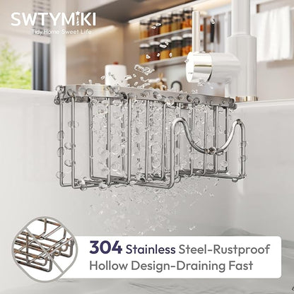 SWTYMIKI Sponge Holder for Kitchen Sink