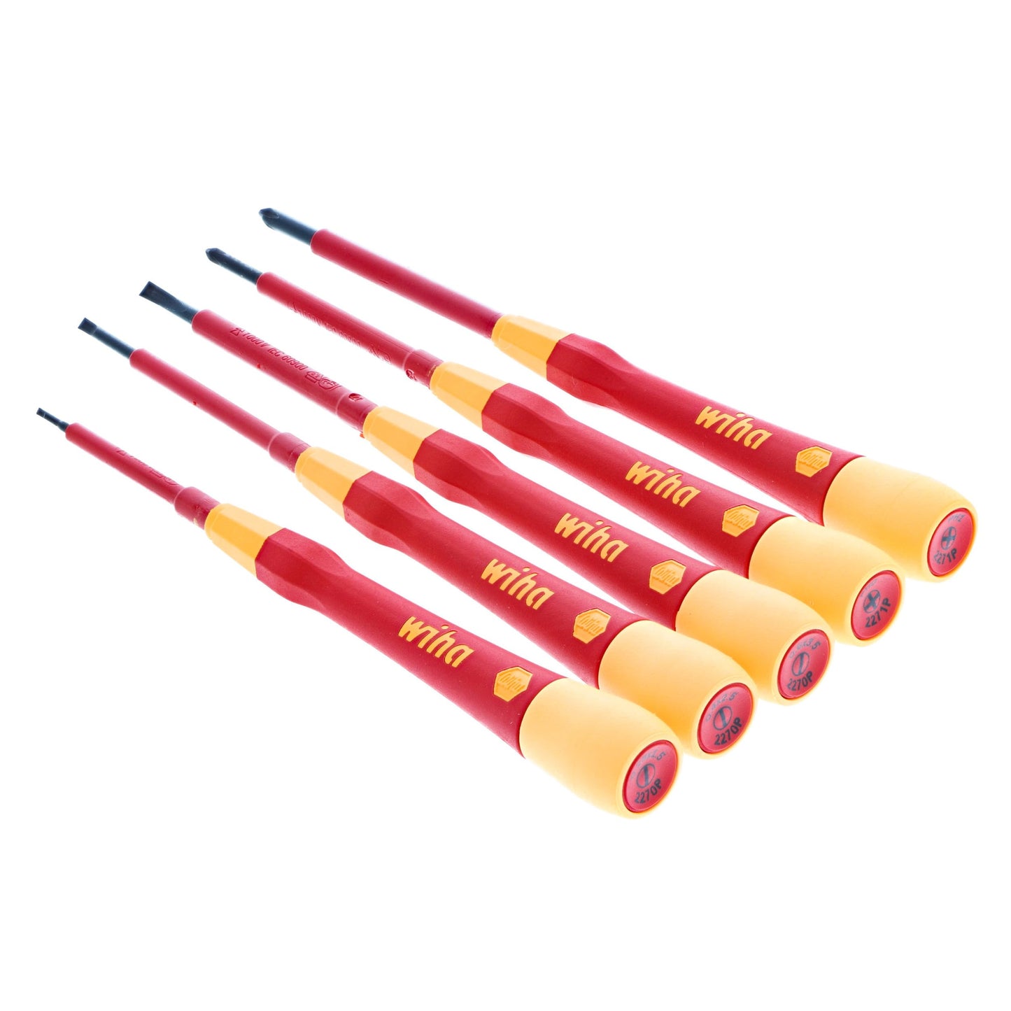 Wiha 32085 5 Piece Insulated PicoFinish Precision Screwdriver Set
