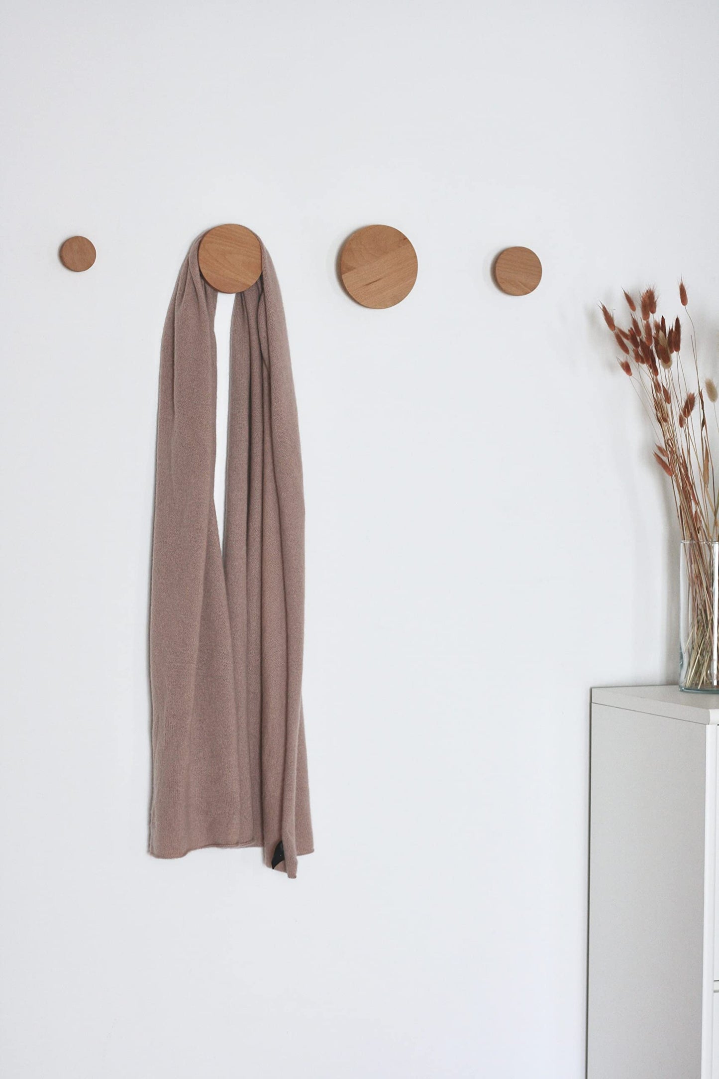 anaan Bubble Wood Wall Hooks Modern Decorative Coat Hooks for Wall Set of 4