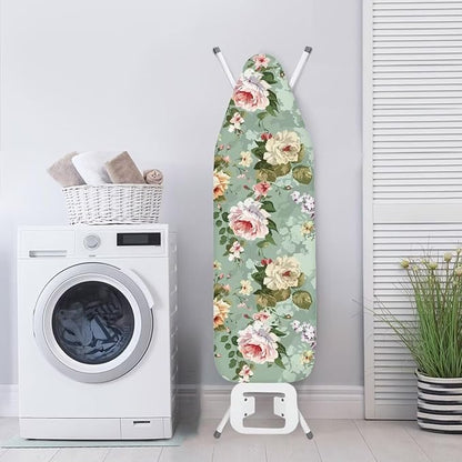 Flower Iron Board Cover with Padding Standard Size Ironing Pad Covers