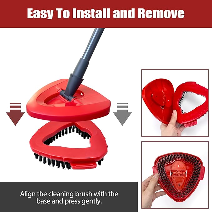 Scrub Brush, 2 Pack Spin Scrub Brush Replacement Head, Stiff Bristle Cleaning