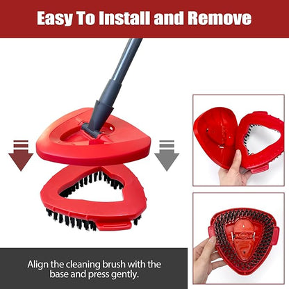 Scrub Brush, 2 Pack Spin Scrub Brush Replacement Head, Stiff Bristle Cleaning