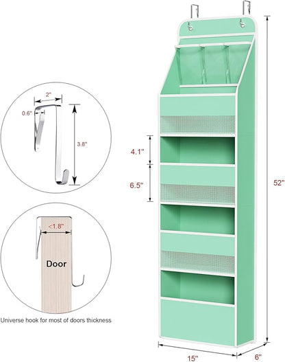 Univivi 5-Shelf Fabric Door Storage Over Door Hanging Organizer