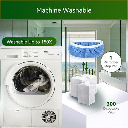6 Pack Reusable Microfiber Mop Pads Compatible