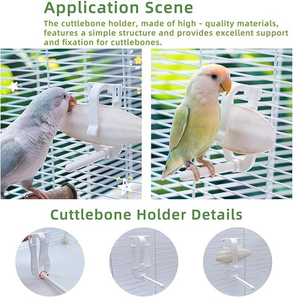 4.3"-4.7" Cuttlebone for Birds,Parakeets Cuddle Bone Beak Trimming,Premium Calcium Natural Cuttlefish Bone for Parrot,Cockatiel,Budgie,Tortoise, Snails,Reptiles,20 Pcs