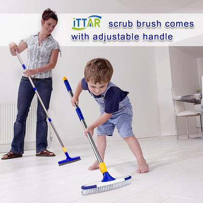 ITTAR Grout & Scrub Brush Combo, Floor Scrubber