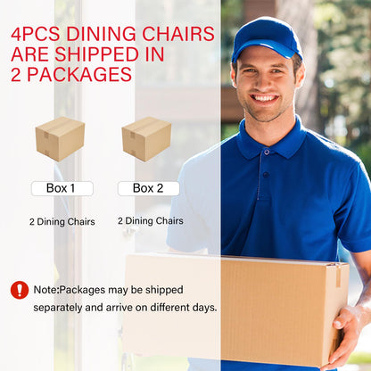 JS Space Solid Wood Dining Chairs Kitchen Chairs Set of 2 Mid Century Modern Dining Chairs with Wooden Frame and Upholstered Farmhouse Dining Room Chairs for Kitchen,Living Room