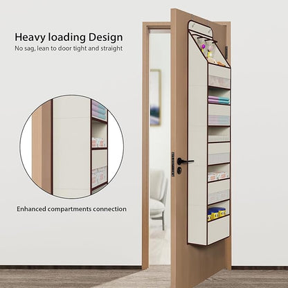 Univivi 6-Shelf Over Door Hanging Organizer Fabric Baby Door Storage