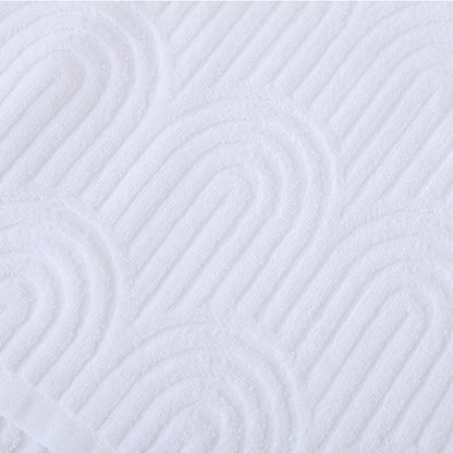 Pidada Hand Towels Set of 2 Striped Pattern 100% Cotton Absorbent Soft