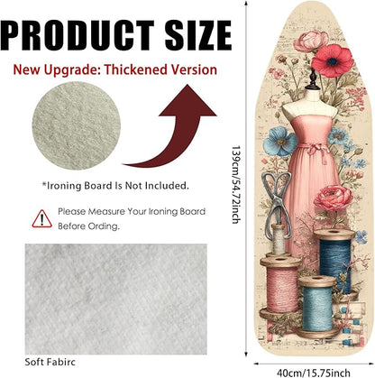 Nuxovilar Ironing Board Cover Needle Cotton 15x54 Inches | Ironing Board Cover