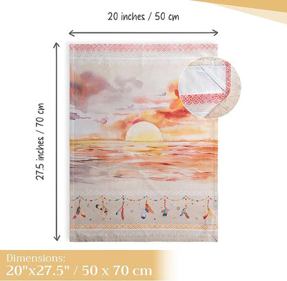 Maison d' Hermine Kitchen Towels Set of 3 100% Cotton 27.50" x 20" Reusable